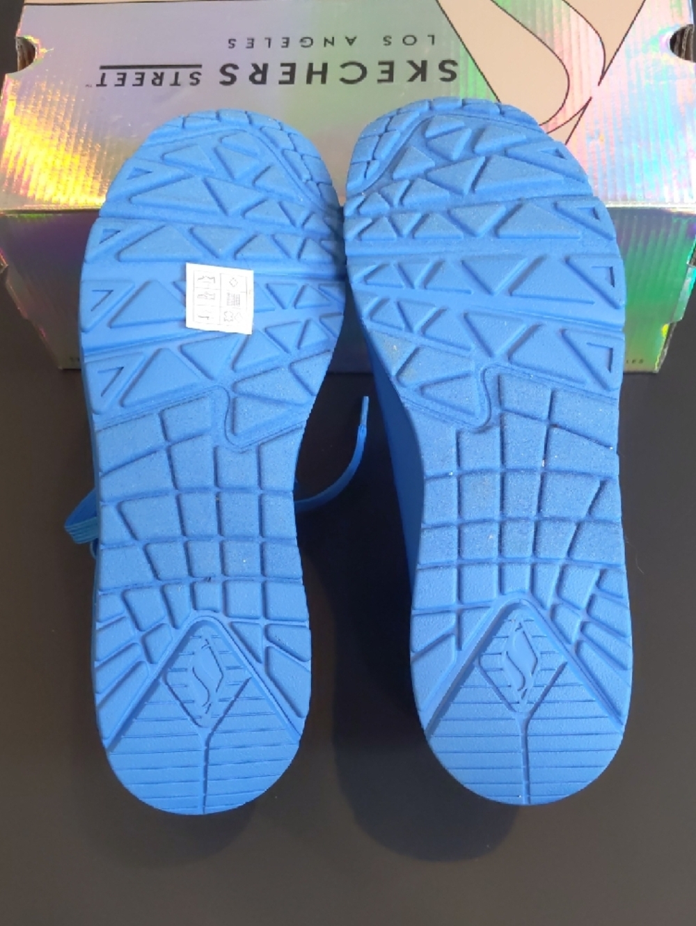 NWT! Skechers Uno-Nightshades Bright Blue Air-Embedded Sneakers - Picture 4 of 6